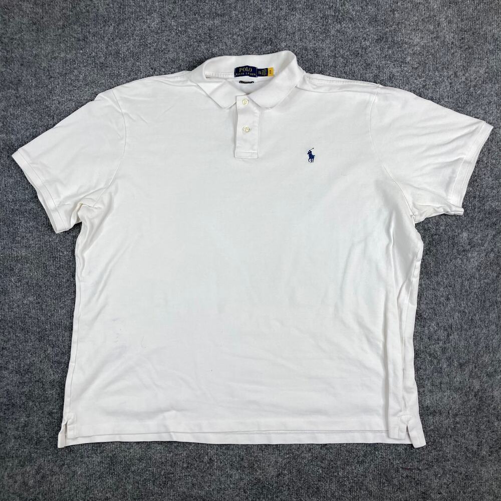 Polo Ralph Lauren Polo Mens XXL White Classic Fit Short Sleeve Embroidered
